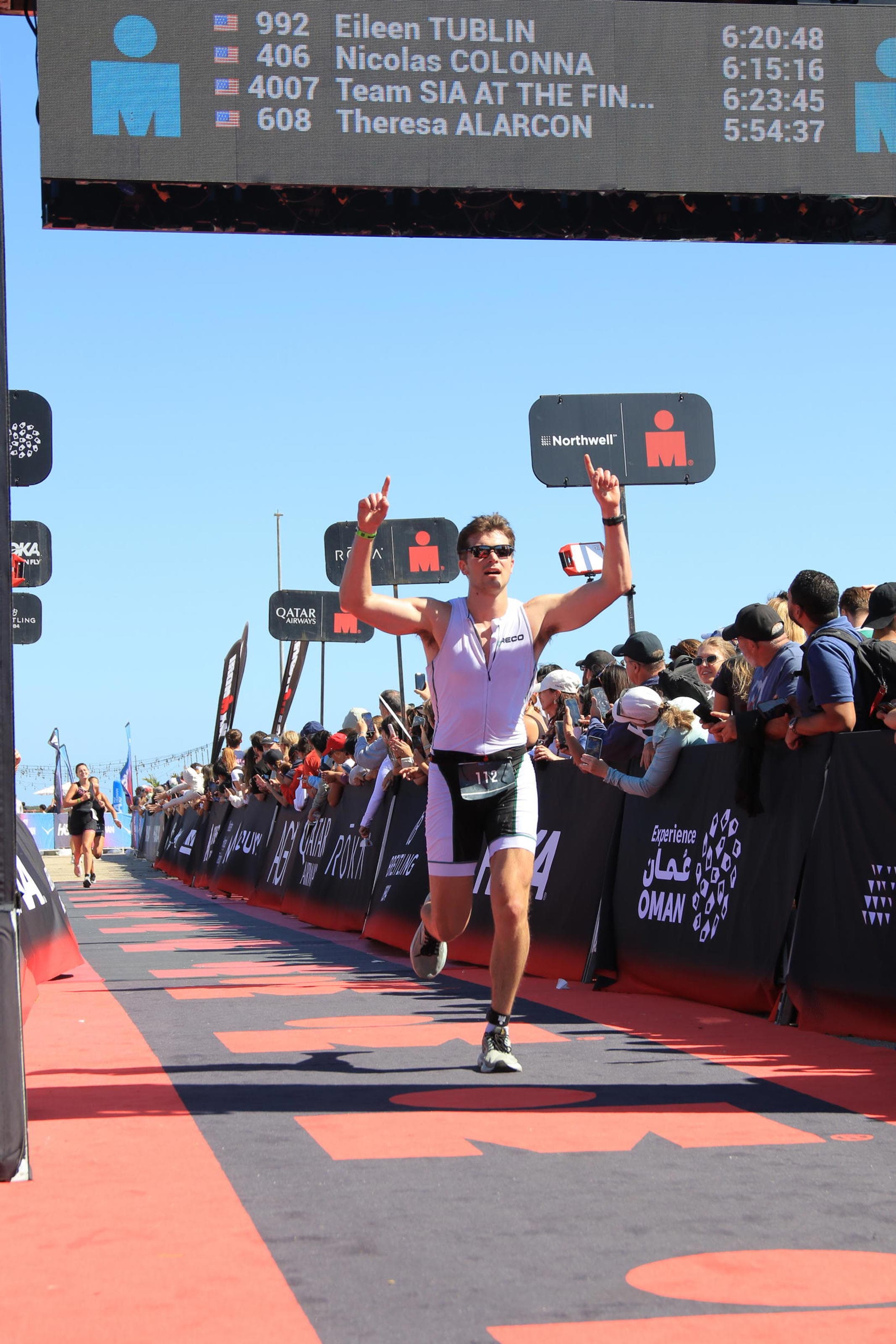 Ironman 70.3 Jones Beach finish line